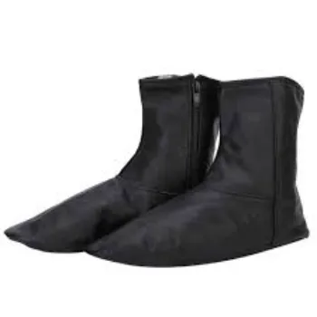 Leather Zipper Socks Islamic Thermal